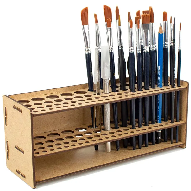 PROSCALE brush organizer with hobby brushes